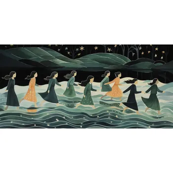 Plakát Plakát Noční průvod bez rámu 91,3 x 44,5 cm