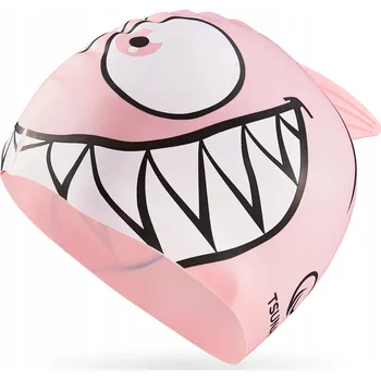 Plavecká čepice Plavecká čepice pro děti Silikonová Tsunami růžová