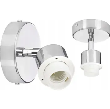 Základna pro STROPNÍ SVÍTIDLO / STROPNÍ SVÍTIDLO / Nástěnné svítidlo, chromované, s pohyblivým kloubem pro stínidlo E27