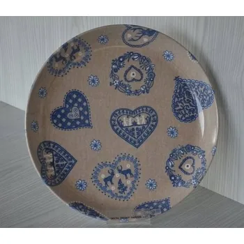 Kulatý tác 31 cm - Vivenzi Cuori Blu