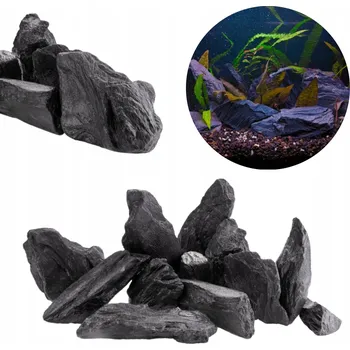 Dekorace do akvária Kámen do akvária Břidlice stromová černá 15 kg