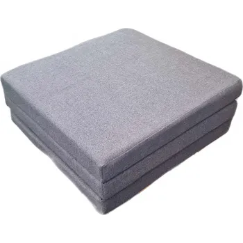 Taburet Pohovka soft pillows polštář Taburet ROZKLÁDACÍ 64 x 190 cm, grafitová tkanina