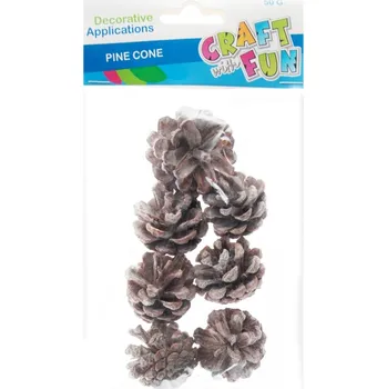 Vánoční ozdoba Dekorativní ozdoba Šiška 4-7 cm 50 g CRAFT WITH FUN 463838