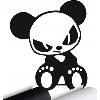 Samolepicí dekorace na vozidlo SAMOLEPKA na auto PANDA MEDVĚD MEDVÍDEK 13x16