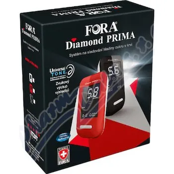 Glukometr FORA Glukometr Diamond PRIMA černý