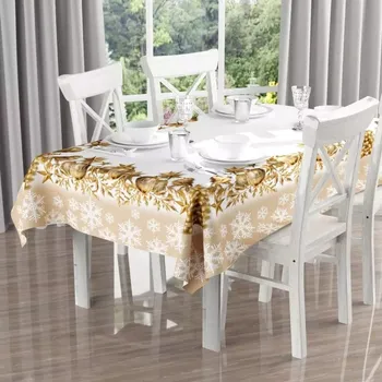 Obraz Ubrus voálová tkanina Moc Zlata s potiskem, rozměr 110x150 cm.