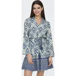 Jacqueline de Yong JDY dámské šaty se vzorem Anna modré Velikost: XL