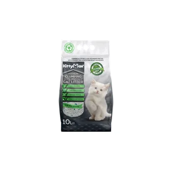 Podestýlka pro kočku KITTYMAX hrudkující, bezprášný bílý bentonit ALOE VERA 10l