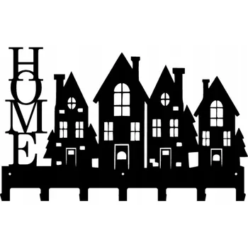 Věšák Věšák na oblečení ručníky Domy Home Černý Loft