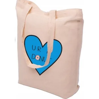 Nákupní taška Látková taška 38 x 42 cm černá