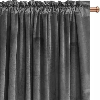 Obraz ZATEMŇOVACÍ ZÁVĚS VELUR IMPERIAL 140x250 cm, světle šedá, NA PÁSCE