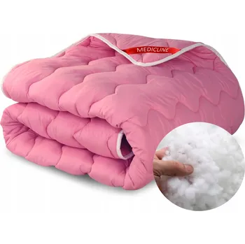 přikrývka Přikrývka růžová 140x200 cm Antialergická Prošívaná Celoroční Silná Teplá