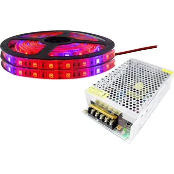 Osvětlení pro růst rostliny SADA LED pásků 300 GROW IP65 pro růst rostlin 6m
