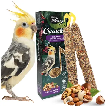 Krmivo pro ptáka UNIQ pets tyčka Sing & Song pro střední papoušky s arašídy