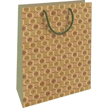 Dárková taška Dárková taška kraft velká Hexagon