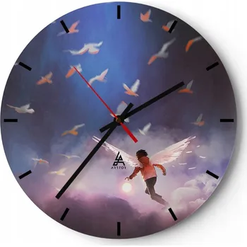 Hodiny Nástěnné hodiny ARTTOR fialové 30 cm