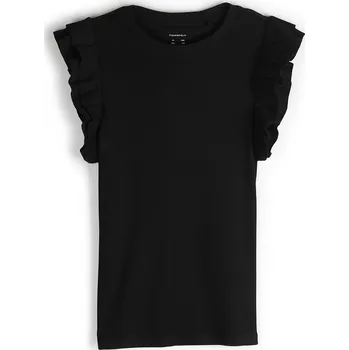 GATE Žebrované tričko s volánky 5Y 425-0143/89