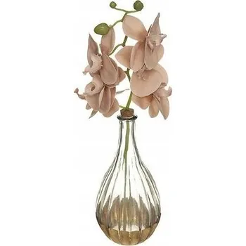umělá květina Umělá orchidej Edi 40 cm s vázou | růžová