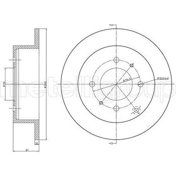 Brzdový kotouč Brzdový kotouč CIFAM (800-1207C)