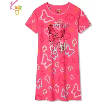 Dívčí noční košile kr.r. MC5852 tmavě růžová