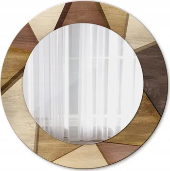 Zrcadlo Zrcadlo do koupelny Geometrické dřevo 3D 50 cm