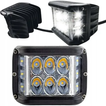 Přídavný světlomet PRACOVNÍ LAMPA 12 LED kostka 1440 LM 125W 12/24V