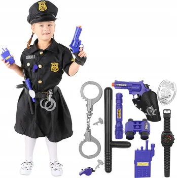 Karnevalový kostým Dívčí KOSTÝM policistky Vel .110/S + doplňky
