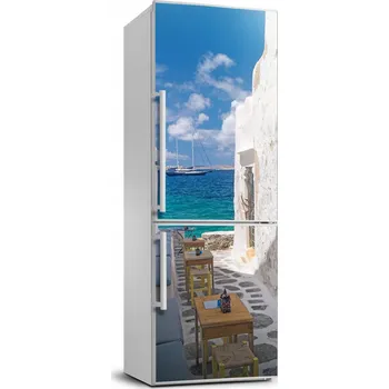 Fototapeta Tapeta samolepka na ledničku Řecké uličky 70x190