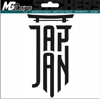 Samolepicí dekorace na vozidlo NÁLEPKA na auto JAPAN JAPONSKO 11x20 cm