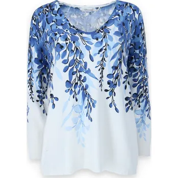 Dámský svetr Svetřík úpletový Damod T24470 oversize barva: bílá