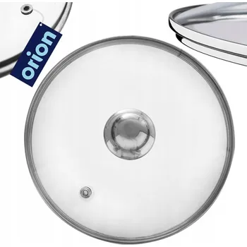 Poklice Poklice Orion skleněná kulatá 24 cm stříbrná