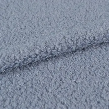 Beránek Bouclé King barva šedomodrá