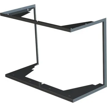 Krbová vložka BEF HOME Zazdívací rámeček černý 1x90°- BEF FLAT 6 C