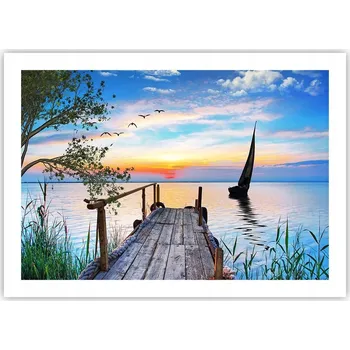 Obraz Plakát bez rámu do obýváku ložnice 70x50 krajina moderní módní obraz