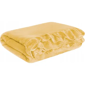 Prostěradlo Deka Spod Igły i Nitki polyester 150 cm x 200 cm oranžová