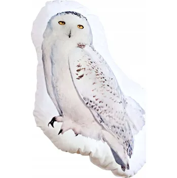 plyšák Polštář filmový, knižní, komiksový, hudební Harry Potter Sova Hedvika 30 x 45 cm