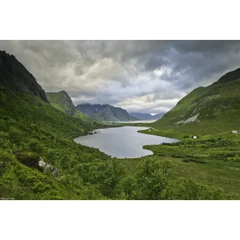 Obraz Plakát Norský fjord 9 bez rámu 30 x 20 cm
