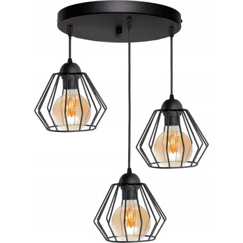 Závěsné svítidlo Fibram Lighting DRÁTĚNÉ LAMPY 3-bodové světlo E27