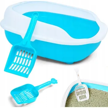 Toaleta pro kočku TOALETA PRO KOČKY VELKÁ OTEVŘENÁ NA STELIVO + LOPATKA