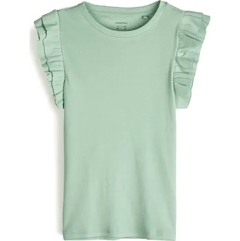 Dětská móda GATE Žebrované tričko s volánky 13Y 425-0143/419