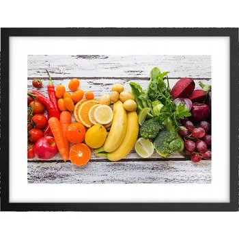 Obraz Obraz plakát v černém rámu do obýváku 40x30 gastronomie foto na zeď