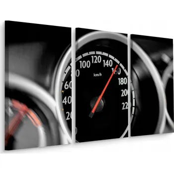 Obraz Obraz Tryptych Rychloměr Automobilový 60x40