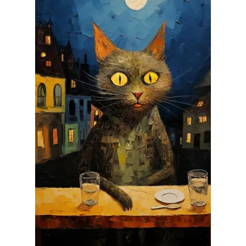 Plakát Plakát Noční pozorovatel bez rámu 25 x 35 cm