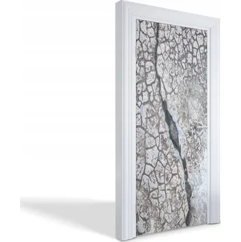 Fototapeta Ochranná fólie na dveře laminovaná - motiv prasklin, 95x205 cm