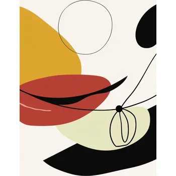 Plakát Plakát Geometrické Zakřivení bez rámu 61 x 91,5 cm