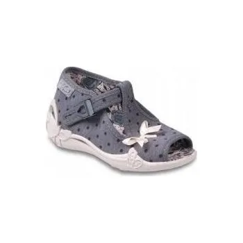 Chlapecké sandály Befado dětské sandály textilní šedé velikost 25