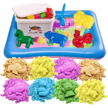 kinetický písek BibiMoon Kinetický písek 8 kg SADA PÍSKOVIŠTĚ FORMIČKY