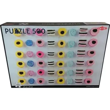 Tactic puzzle 500 dílků Puzzle s motivem lékořice, různé druhy v řadě 500