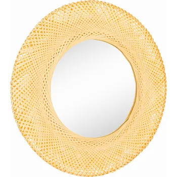 Zrcadlo Zrcadlo z přírodního bambusového dřeva 50 cm