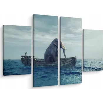 Obraz Obraz 4 Částečný slon ZVÍŘE v Lodži 3D 80x60